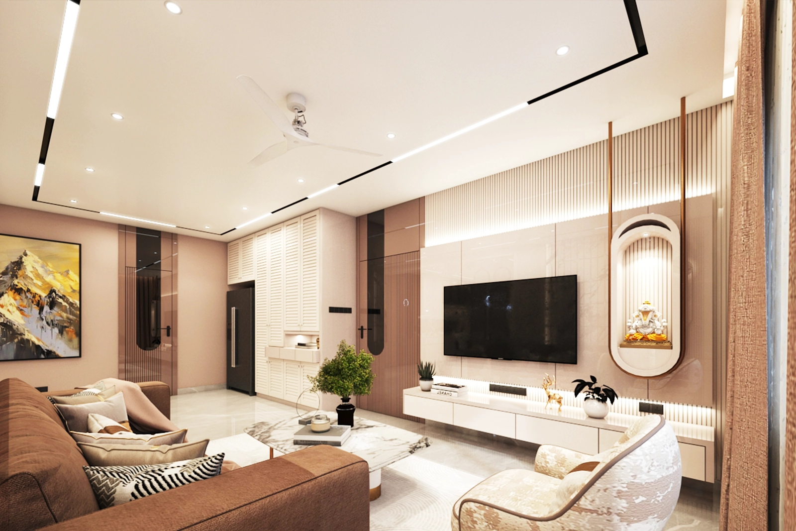 Living Room False Ceiling Design