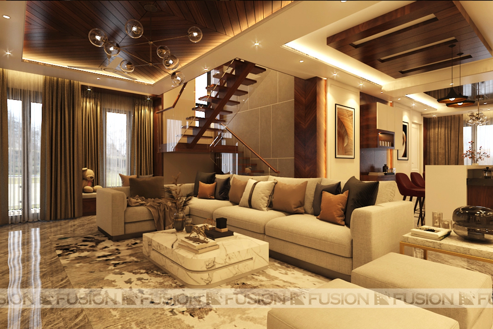 Living Room Turnkey Interior